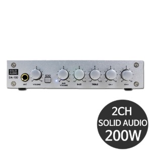 DA-100 200W 2채널 앰프 카페 앰프 PC 믹싱용 미니앰프 매장 앰프