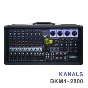 카날스 BKM4-2800 2800W 4채널 파워드믹서 파워믹서 파워앰프