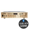 JLAB MK-120BG 320W 4채널 디지털 블루투스 앰프 카페 앰프 업소용 매장용 매장 앰프